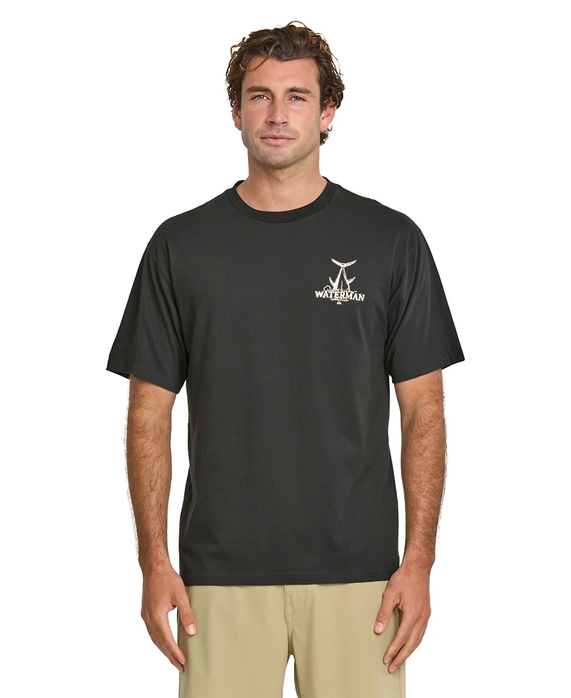 Quiksilver Waterman Men's Core Fisherman Screen T-Shirt