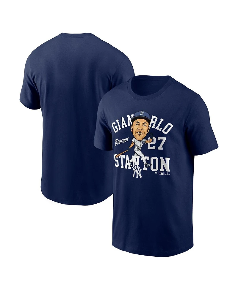 Fanatics Men's Giancarlo Stanton Navy New York Yankees Hometown Caricature T-Shirt