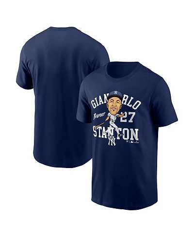 Fanatics Men's Giancarlo Stanton Navy New York Yankees Hometown Caricature T-Shirt