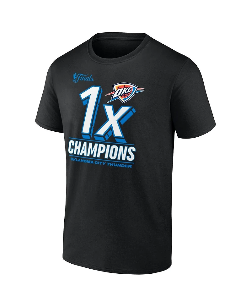 Fanatics Men's Black Oklahoma City Thunder 2025 Nba Finals Champions Dunk Contest T-Shirt