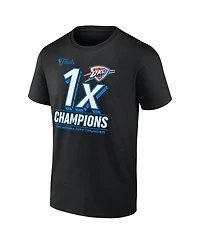 Fanatics Men's Black Oklahoma City Thunder 2025 Nba Finals Champions Dunk Contest T-Shirt