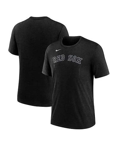 Nike Men's Heather Black Boston Red Sox Lights Out Tri-Blend T-Shirt