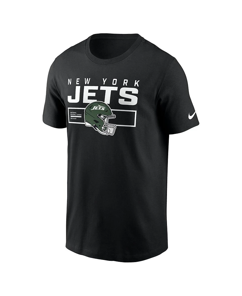 Nike Men's Black New York Jets Primetime Helmet Essential T-Shirt