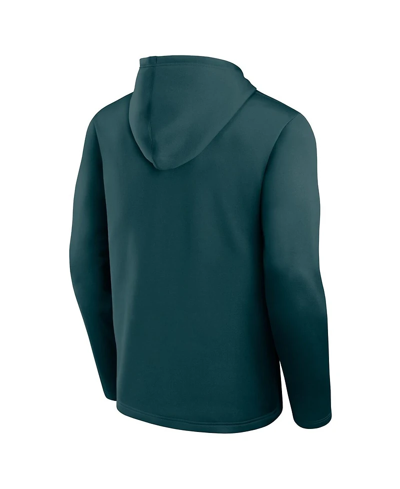 Logo Athletic Men's Green Philadelphia Eagles Head Start Pullover Hoodie