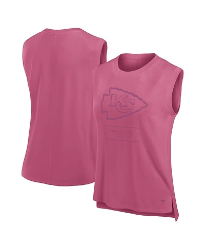 Fanatics Women's Pink Kansas City Chiefs Studio Embrace Tank Top