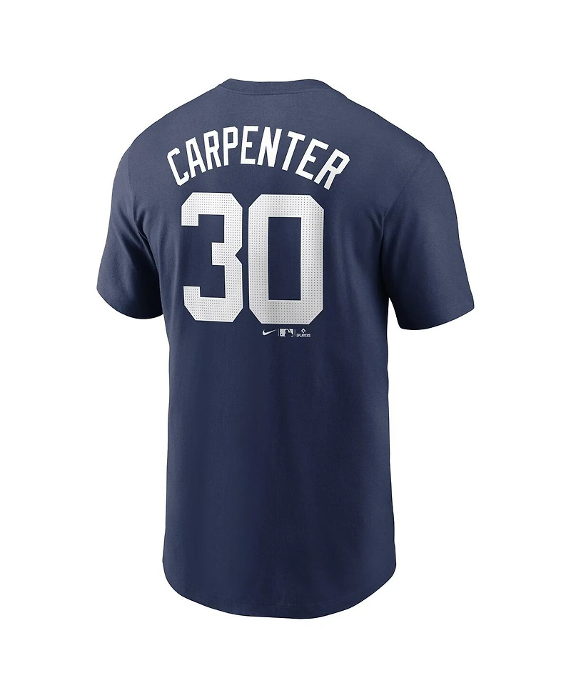 Nike Men's Kerry Carpenter Navy Detroit Tigers Fuse Name Number T-Shirt