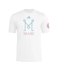 Adidas Men's White Inter Miami Cf 2025 Archive Collection T-Shirt