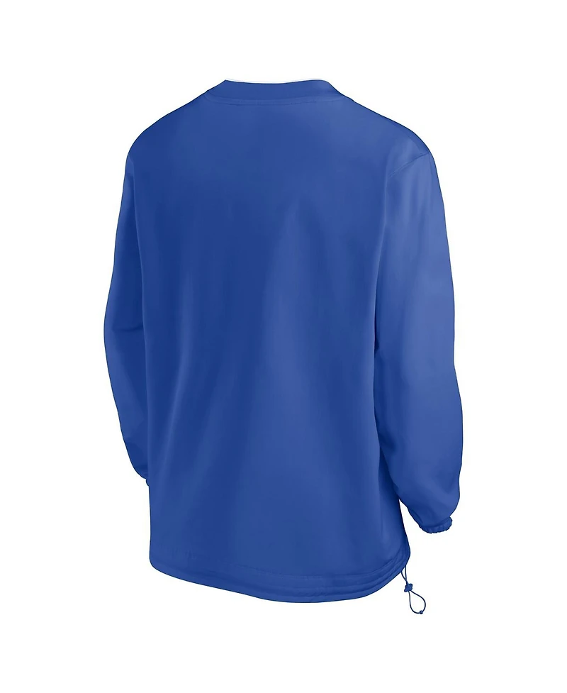 Jordan Men's Royal Florida Gators 2024 Sideline Pullover Windshirt