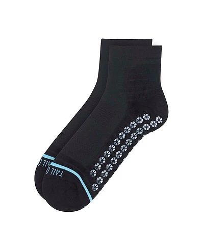 Tall Order Men's All Sport Performance Quarter Crew Gripper Socks