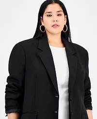 Bar Iii Trendy Plus Boyfriend Blazer, Macy's Exclusive