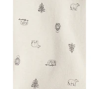 Carter's Baby Boys Faux-Sherpa Vest, Bodysuit & Pants, 3 Piece Set