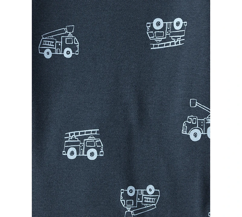 Carter's Baby Boys Construction-Print Long-Sleeve Bodysuits, 4 Pack
