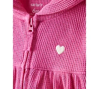 Carter's Baby Girls Hooded Heart Long-Sleeve Thermal Jumpsuit