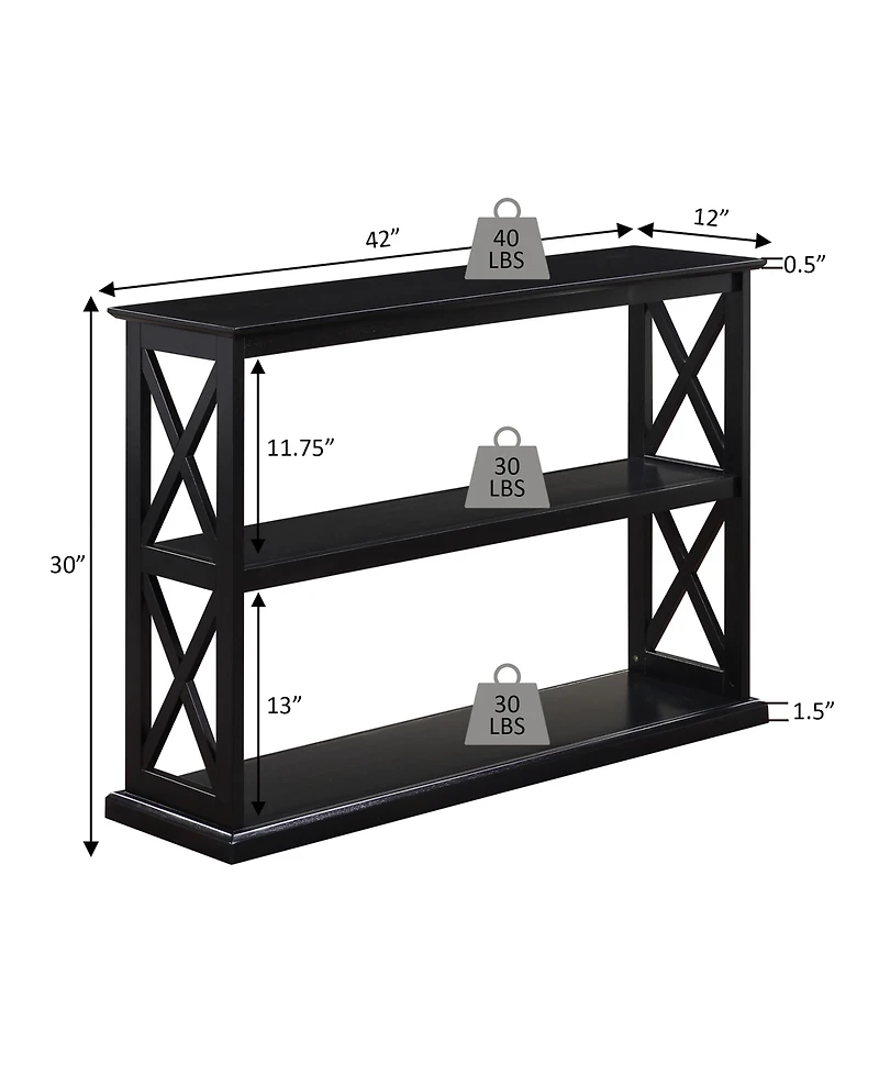 Convenience Concepts 42" Mdf Coventry Console Table with Shelves