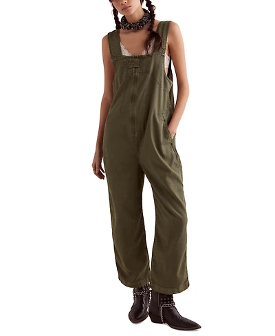 Free People Women's Jude Cotton Denim Sleeveless Jumpsuit