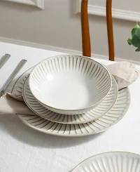 Stone Lain Linea 24 Pc. Dinnerware Set, Service for 8