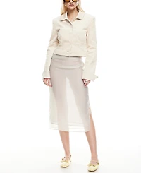 Lioness Women's Paradise Side-Slit Midi Skirt