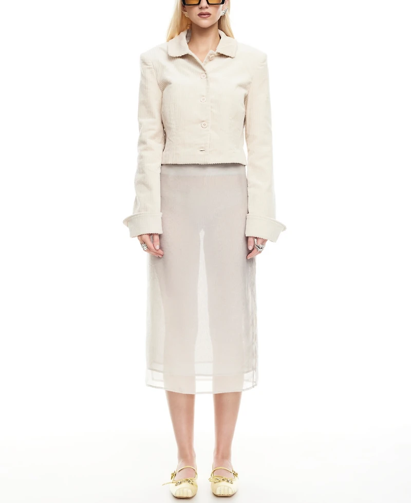 Lioness Women's Balmy Button-Front Long-Sleeve Jacket