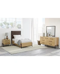 Linstead 3-Pc. Twin Upholstered Set (Bed, Dresser & Nightstand), Created for Macy's