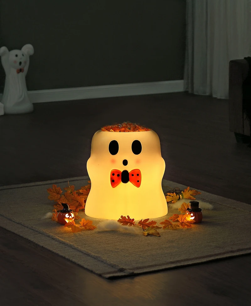 Mr. Halloween 18" Ghost Lit Blow Mold Candy Bowl