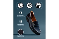 Marc Joseph New York Womens Newbury Street Hands-Free Slip On Technology Penny Loafers