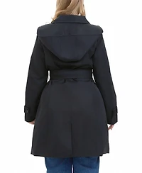 Bgsd Women's Plus Ivy Water Resistant Hooded Trench Coat