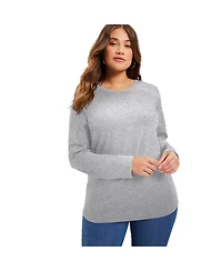 June + Vie Women's Long-Sleeve Crewneck One Only Tee