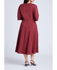 Eloquii Women's Plus Size Embellished Sleeveless Mini Sweater Dress