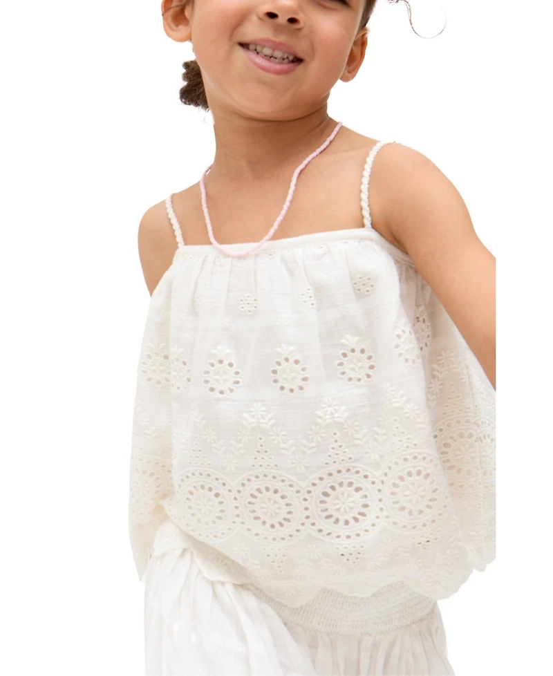 Raffya Kids Rufa Spaghetti Strap Windowpane Check Cami