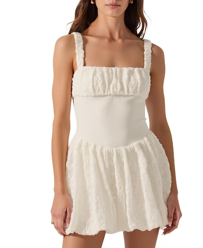Modenaire Women's Boucle Knit Fit & Flare Mini Dress