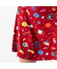 Bellabu Bear Toddler Girls Hogwarts Express Long Sleeve Dress