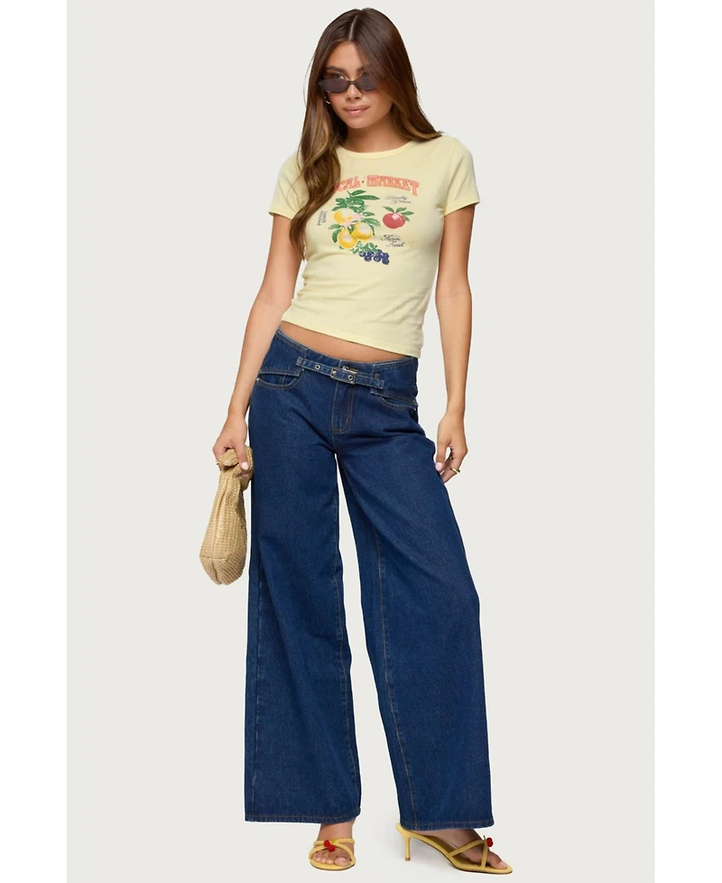 Edikted Women's Local Market Graphic T Shirt