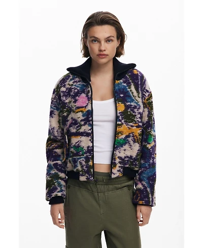 Desigual Women's Heathered bomber jacket