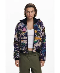 Desigual Women's Heathered bomber jacket