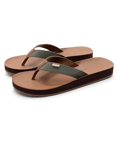Feelgoodz Men's Men s Zensole Kinderz Faux Leather Flip-Flop Thong Sandals