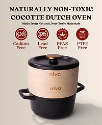 Alva Nori 2.5 Qt Enameled Cast Iron Cocotte Dutch Oven & Steamer Set