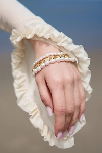 Classicharms Mia Layered Luxe Freshwater Pearl Bracelet