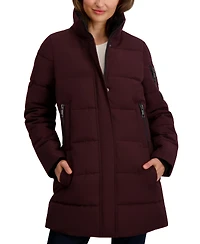 Nautica Women's Faux-Fur-Trim Hooded Puffer Coat