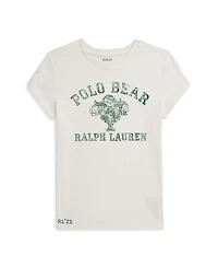 Polo Ralph Lauren Big Girls Bear Jersey T-Shirt