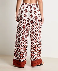 Women's Medallion-Print Wide-Leg Pants, Macy's Exclusive - On 34th | Alix Friedberg Capsule Collection