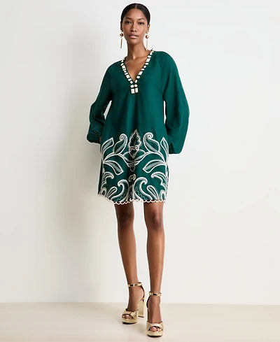 Women's Embroidered A-Line Dress, Macy's Exclusive - On 34th | Alix Friedberg Capsule Collection