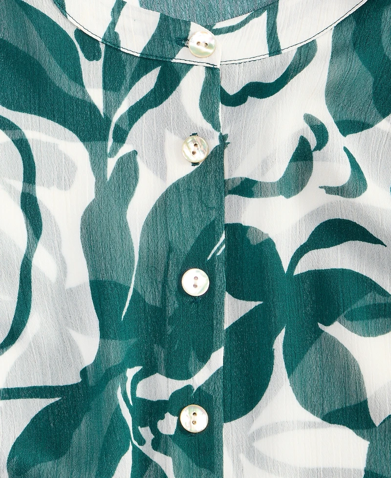 Women's Button-Front Poncho Blouse, Macys' Exclusive - On 34th | Alix Friedberg Capsule Collection