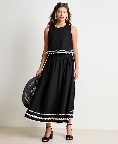 Women's Ric Rac Applique Top, Macy's Exclusive - On 34th | Alix Friedberg Capsule Collection