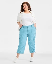Style & Co Plus Cargo Capri Pants, Exclusively at Macy's