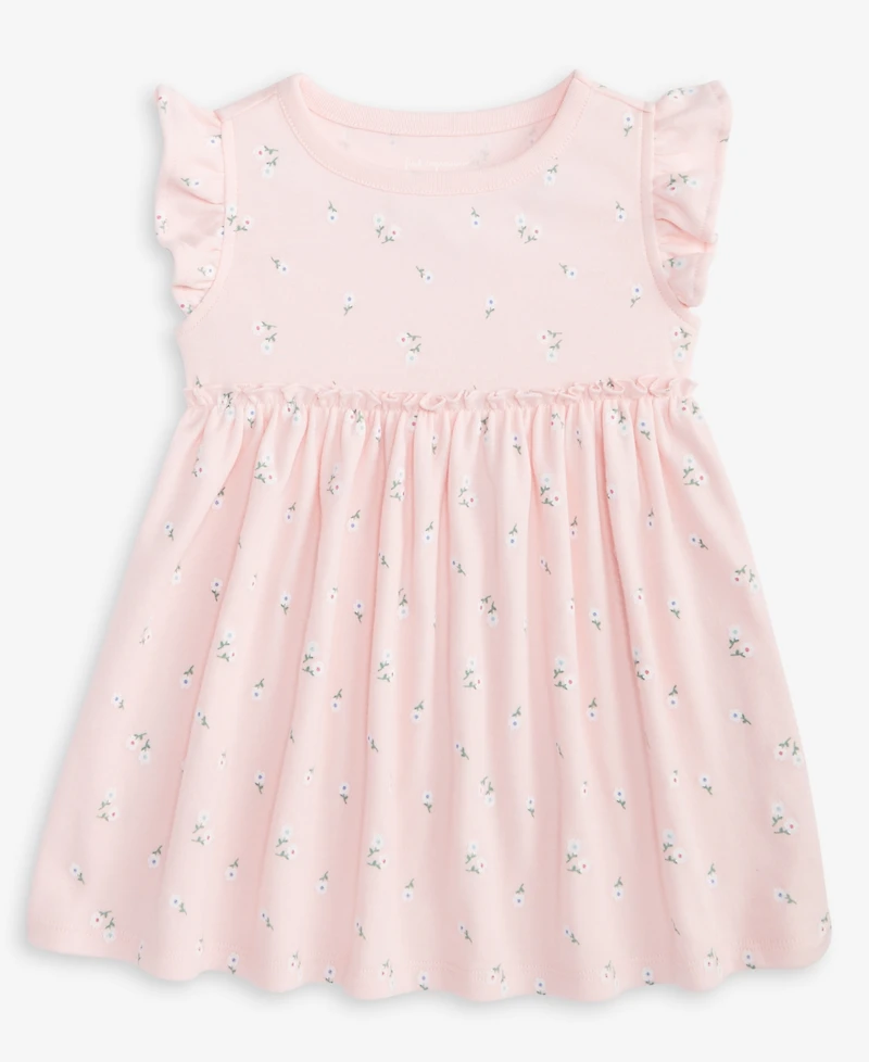 First Impressions Baby Girls Short-Sleeve Floral-Print Dress