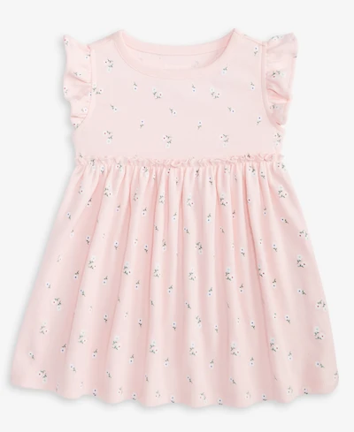 First Impressions Baby Girls Short-Sleeve Floral-Print Dress