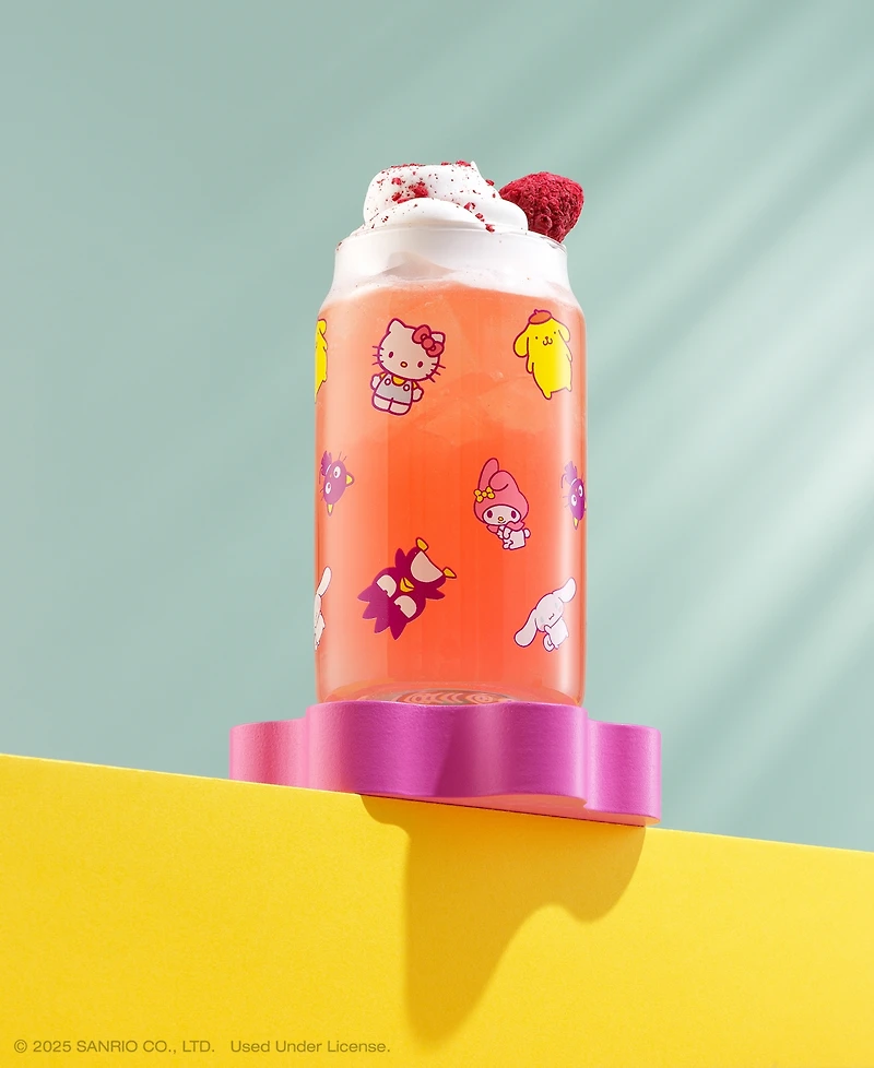 JoyJolt Hello Kitty Friends Character Toss Can Drinking Glasses, Set of 4