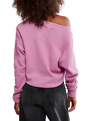 Free People Women's Jess Asymmetric Long Sleeve Top