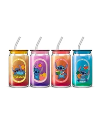 JoyJolt Lilo Stitch Island Vibes Can Tumblers, Set of 4