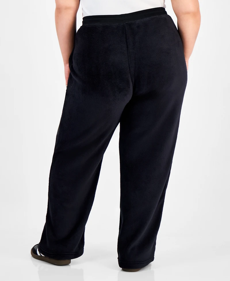 Love Tribe Trendy Plus Kuromi Fleece Drawstring Pants